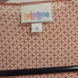 LuLaRoe Patterned Top - Orange and Black